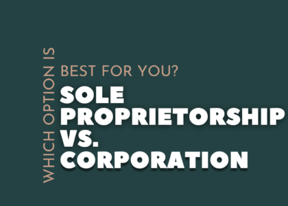 corp vs sole proprietorship
